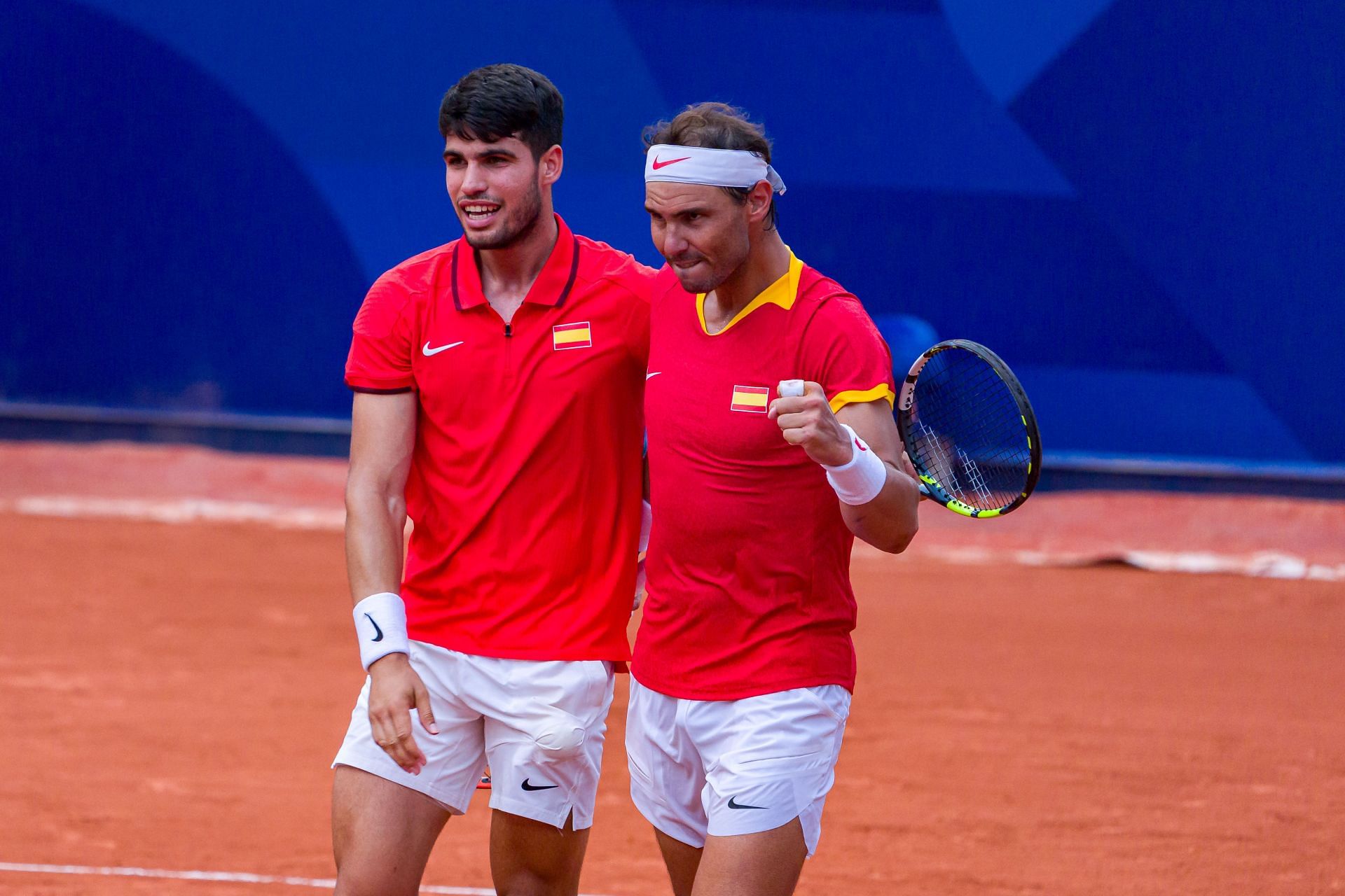 Carlos Alcaraz (L) and Rafael Nadal (R) (Source: Getty)